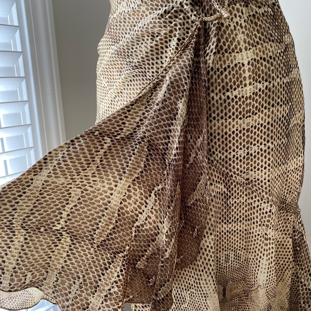 Genuine Roberto Cavalli Mini, Animal Print Wrap Dress - Picture 6 of 16